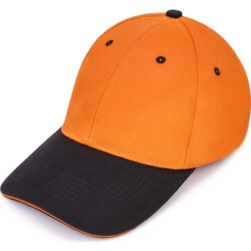 Twill brushed cap with color matching 6 pieces embroidery baseball cap BC CPA4