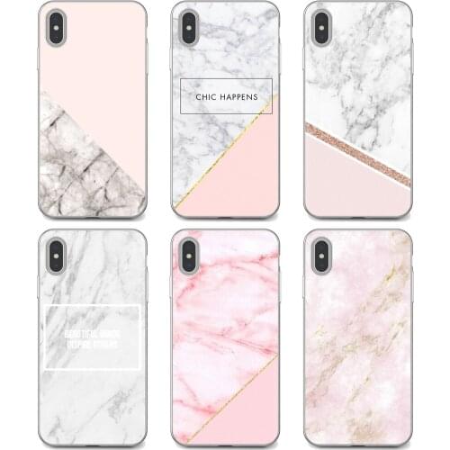 For LG K10 K8 K7 K4 Nokia X6 2 3 5 6 8 9 230 3310 2.1 3.1 5.1 7 Plus 2017 2018 Pink Texture Marble Rock Stone Soft Case Cover
