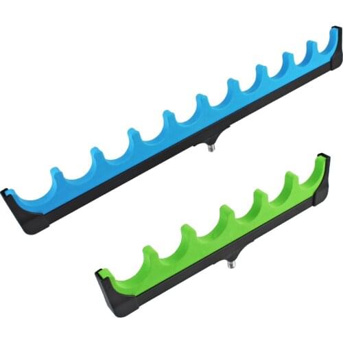 FISH KING 30.5-50.5cm Carp Fishing Rod Holder Stand 6-10holes Hard EVA Foam Top Feeder Rod Pod Freshwater Pole Tackle