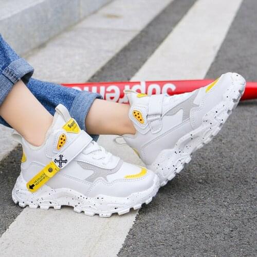 2020 children boys girls fashion sports Casual shoes Velvet warm Comfortable soft Daddy shoes Anti-slippery Wear-resistant kids