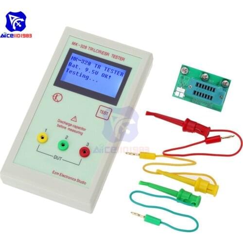 Diymore MK-328 Capacitor Resistor Transistor Triode Tester Inductance Capacitance Resistance Meter LCR NPN PNP MOS