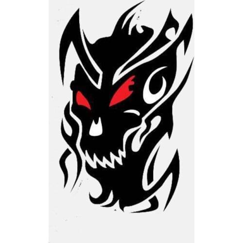 Personality 7.2CM*11CM Car Styling Tribal Devil Motorcycle Body Car Sticker Decal