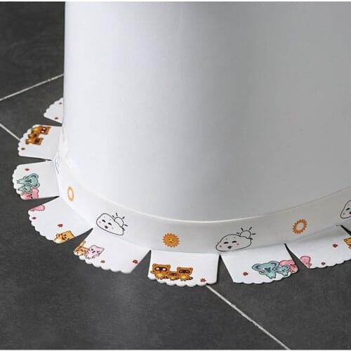 124CMX6.8CM Kitchen Anti-mildew Waterproof Broadside Tape Bathroom Sink Seam Toilet Stickers Corner Sticker Sealing Strip Rubber