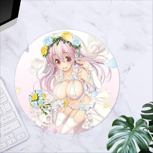 Small Mouse Pad Anime Gaming Computer Mat Mousepad Keyboards Accessories Pad On The Table Mausepad Deskmat Diy Cute Super Sonico