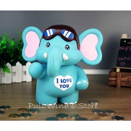 Cute Cartoon elephant Money Boxes Cool stuffs Elephant piggy bank Home Decoration nice gift