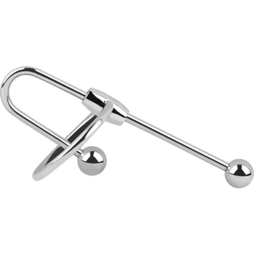 Urethral Dilator Ball Stainless Steel Cock Ring Penis Plug Sounding Rod Erotic Toys For Man Adults Sex Shop Urethra Sound