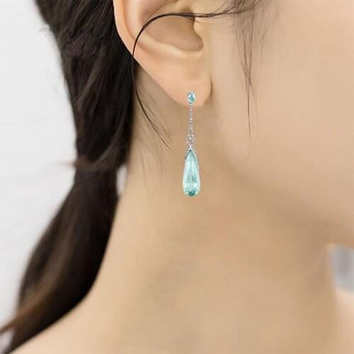 Fashion Wild Crystal Drop Earrings For Women Engagement Wedding Party Jewelry Gifts Popular Woman Jewelry