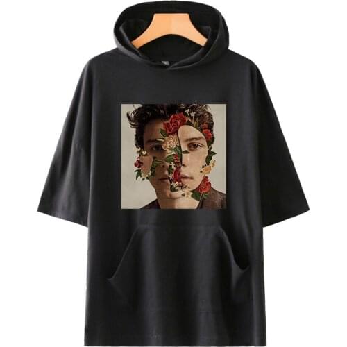 New Shawn Mendes t shirt Harajuku Women t-shirt Print Hip Hop tshirt Mens Short Sleeve t shirts Hooded Tops Clothes Girls Female