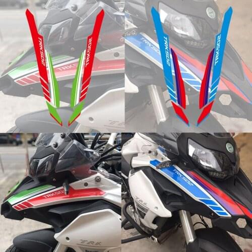 Motorcycle Headlight Fairing Stickers Decals Emblems For Benelli TRK502 2017-2018