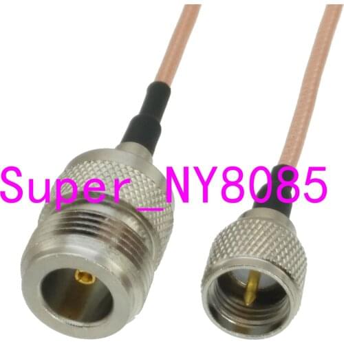 RG316 N Female Jack to Mini UHF Male Plug Straight RF Jumper pigtail Cable 6inch~3FT