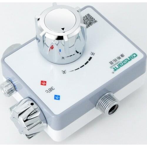 Thermostatic Valve Surface Mounted Solar Shower Mixing Valve Water Temperature Regulation Household Thermostatic Mixing Valve