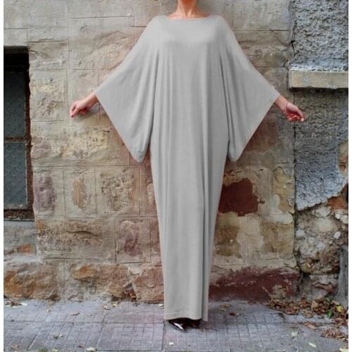 Turkey Muslim Robe Dress Women Pakistani Islamic Clothing Prayer Garment Loose Vestidos Solid Casual Arabic Dresses Robe Kaftan