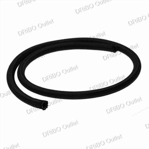 6 AN 6 Universal fuel hose / Oil hose/oil pipe/ fitting hose Kit Stainless Steel Braided hose(black)