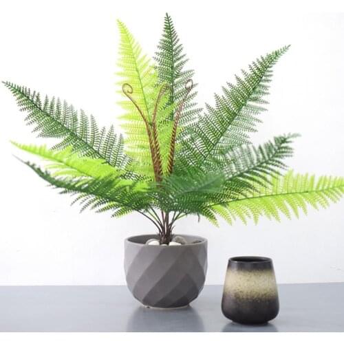 1Pcs Artificial Flower Leaves Plants Pretty Fake Lifelike Plastic Persian Grass Lysimachia Fern floral decoration