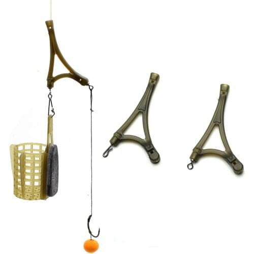 10pcs Method Feeder Connector Quick Change Bead with Swivel For Carp Helicopter Chod Rig Carp Fishing Tackle Tools Accessories