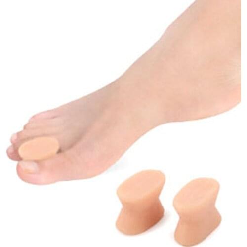 2pcs Silicone Gel Toe Separator For Bunion Corrective Hallux Valgus Thumb Overlapping Repair Bone Orthotic Straightener Inserts