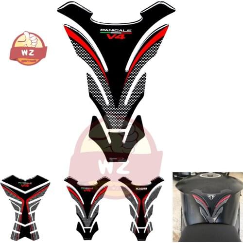 3D Resin Motorcycle Tank Pad Protector Case for Ducati Panigale V4 S R Speciale Decals