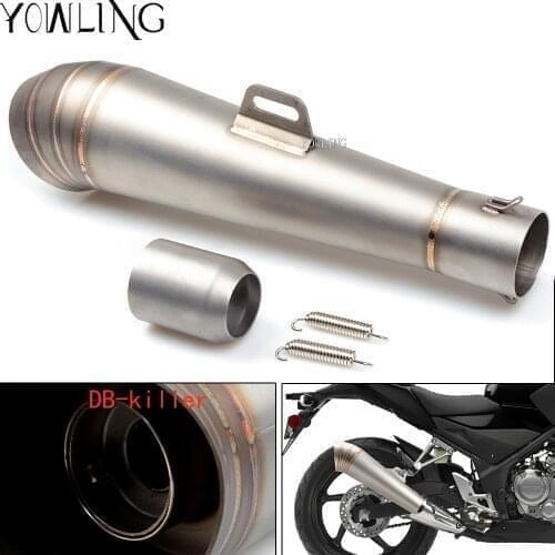 48.8MM Modified motorcycle exhaust pipe stainless steel fried tube exhaust pipe For YAMAHA XJR 1300/RACER FJ-09/MT09 TRACER MT10