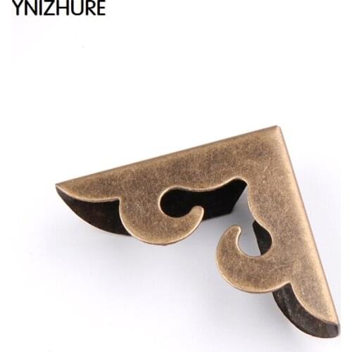 50pcs 28*28mm Antique Iron Bookcase Corner Photo Album Menu Book Package Hardware Accessories Protection Notebook Corner