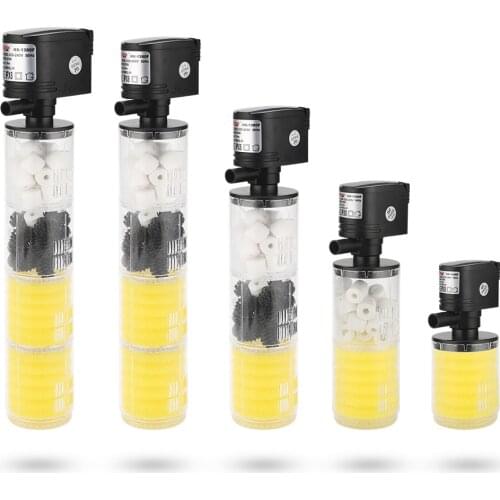 Seven Master 3 in1 Aquarium Filter Fish Tank Filter For Aquarium Air Pump Oxygen Increase Aquarium Internal Filter Aquarium Pump