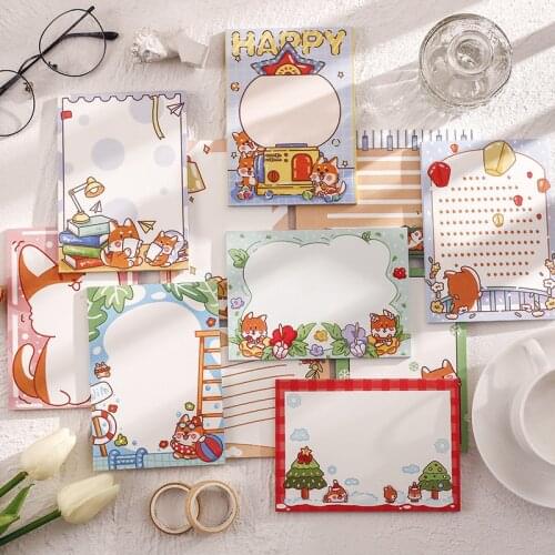 Kawaii pet memo pad learning office message note stick cute memo memo pad planner stickers kawaii circus stickers