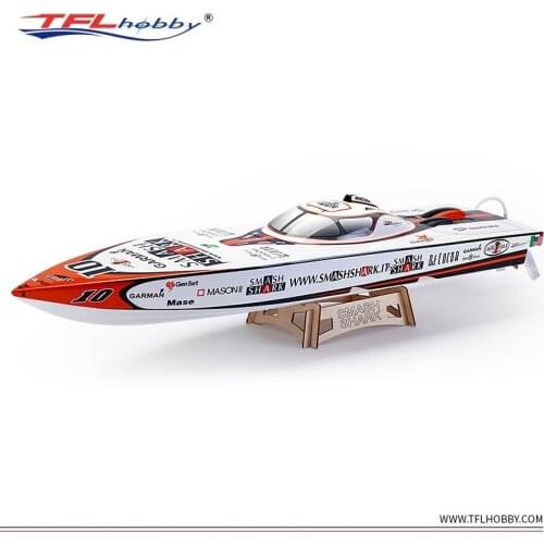 TFL 1125 Smash Shark P1 2.4G RC Boat Fiberglass Electric Brushless Racing Boat with SSS 3660 2070KV Motor, Seaking 120A ESC