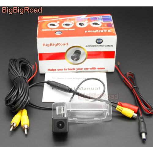 BigBigRoad For Mitsubishi Eclipse Cross i-MiEV Outlander Lancer Sportback Car HD Rear View Parking Camera Auto Backup Monitor