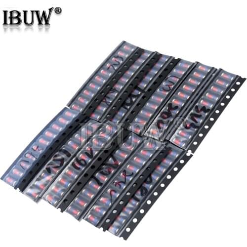 13kinds*10PCS=130PCS LL41 SMD Zener diode KIT 1W 3V3-36V ZM4728A ZM4732A ZM4733A ZM4737A ZM4740A ZM4742A ZM4744A ZM4745A