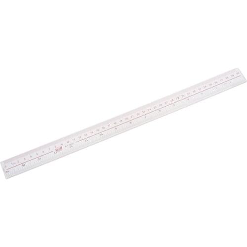 40cm 16 Inches Length Measure Clear Plastic Straight Edge Ruler
