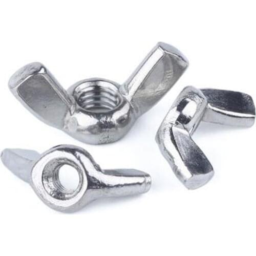 M3 M4 M5 M6 M8 M10 M12 Wing Nut Hand Twist Nut thumb nut butterfly nut Stainless steel 304 DIN315