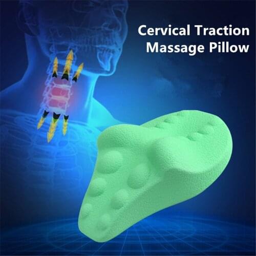 Cervical Spine Support Traction Acupoint Massage Pillow Home Soothing Neck Corrector Pain Relieve Cervical Acupressure Device