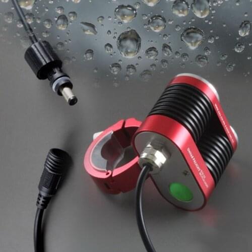 Zoomable 2600 LM LED HeadLamp Waterproof Bicycle Light Handlebar HeadLight Front Light 3 Mode With 4 x 18650 Battery & Charger