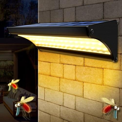 Solar Power Mosquito Repellent Wall Lamp Outdoor Waterproof 48led Solar Light Anti Insect Bug Lamps For Garden House Wall