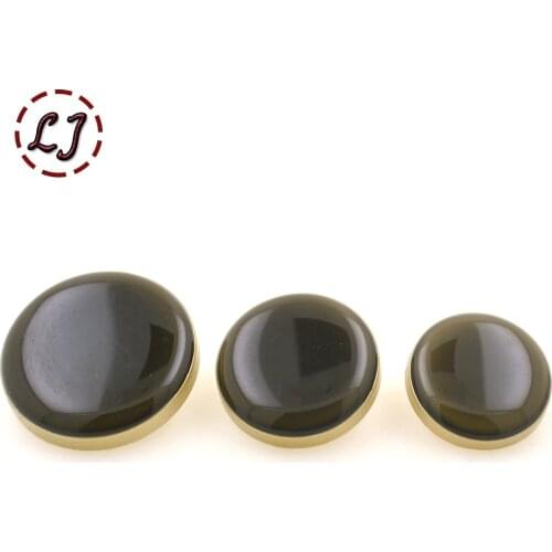 New fashion sewing button 10pcs/lot paint coffee oil metal decorative buttons for overcoat shirt garment accessories DIY