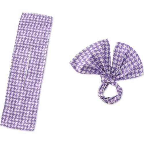 2021 New 35*10 Plaid Magic Twist Clip Eight Character Iron Wire Lazy Artifical Hair Ribbon Bow Fashion Hair Device