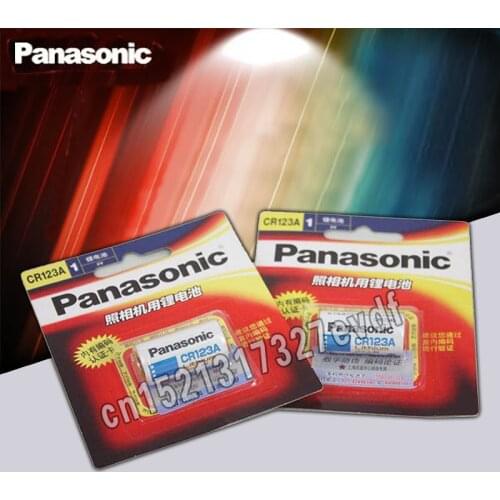 2pack/lot New Original Panasonic CR123A CR17345 3V Lithium Battery Camera Non-rechargeable Batteries Free Shipping