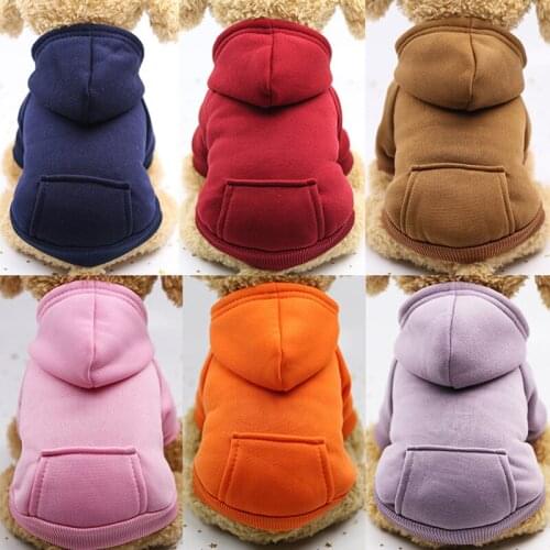 Autumn/ Winter Dog Clothes Medium Small Dogs Warm Pet Coat Puppy Clothes For Chihuahua Sports Style Hoodie Costume Ropa Para
