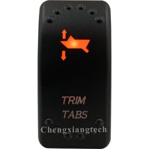 Orange Led- Car Boat Caravan Marine (On) Off (On) Rocker Switch- Laser Eatched- Trim Tabs- Momentary-for Carling ARB NARVA 4X4