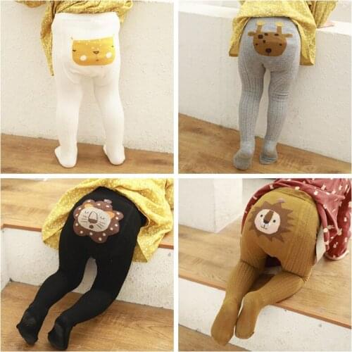 Autumn Baby Girls Tights Newborn Pantyhose Boys Knitted Baby Tights Kids Cotton Infant Tights Animal Childrens Baby Stockings