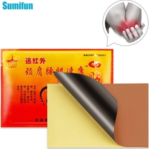 8 PCS 1 Bag Chinese Herbal Pain Relief Paste Knee Back Swelling Medical Stickers Arthritis Joint Cervical Patch Body Massage