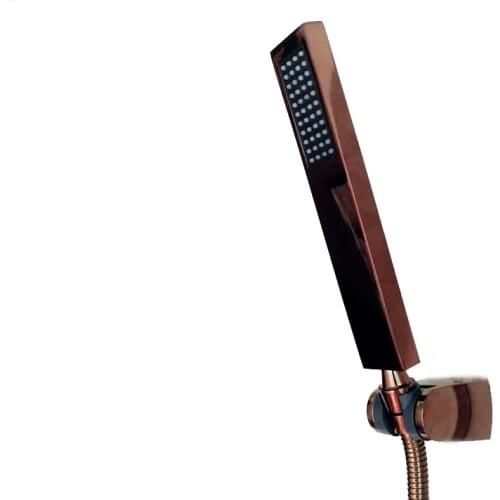 Rose gold Hand Held Shower Head Bathroom gold brass shower Gold Finished Handheld Shower heads holder BD809