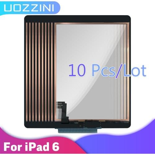 10pcs For iPad Air 2 iPad 6 Touch Screen Digitizer no Button Front Glass Display Touch Panel Replacement parts 100% Tested