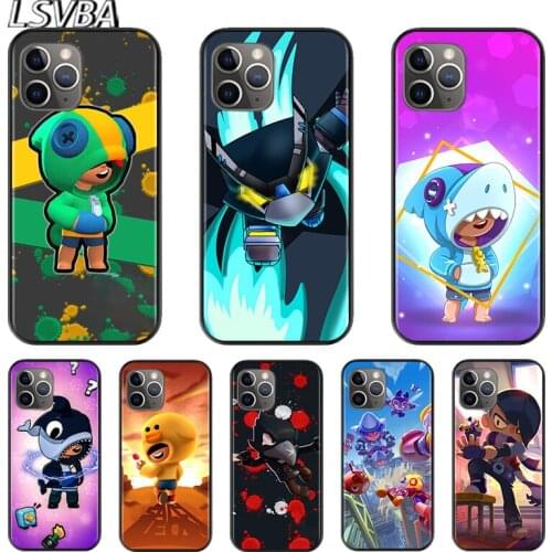 Star Cartoon Crow For Apple iPhone 12 11 XS Pro Max Mini XR X 8 7 6 6S Plus 5 SE 2020 Black Silicone Cover Phone Cross