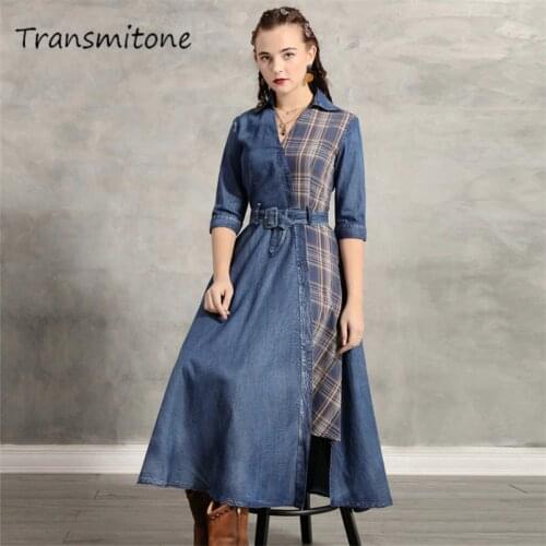 Модные платья в клетку Transmitone China At AliExpress