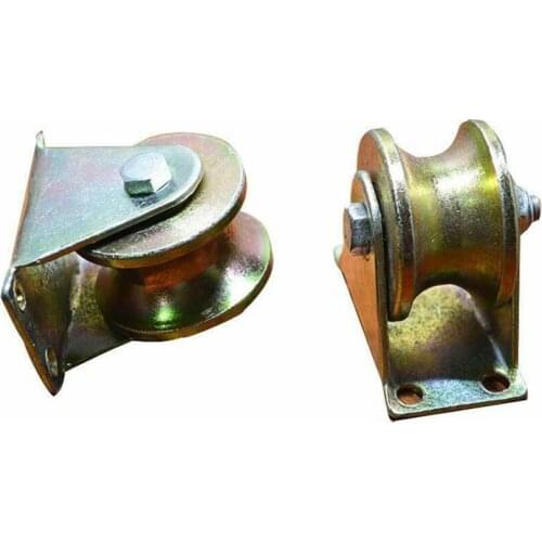 U Groove Rigid Steel Caster Wheel Barn Door Bearing Sliding Gate Roller Pull