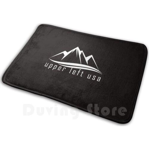 Upper Left Usa Carpet Mat Rug Cushion Soft Non - Slip Washington Upper Left Pacific Northwest Seattle Pnw Upper