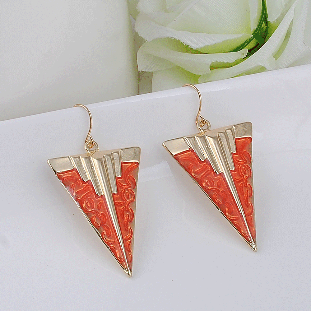 New 2018 one pair wholesale Trend fashion hot sale women vintage geometric shape Earrings