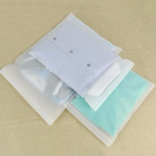 100pcs Large medium size Clothing zipper bag zip lock frosted bag garment bag shoes packaging