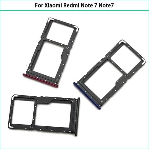 30PCS New For Xiaomi Redmi Note 7 Phone SIM Card Tray Adapter For Xiaomi Note7 Original Micro SD Card Tray Holder Replacement