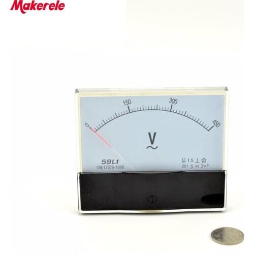 AC 0-450V Analog Voltmeter Analog Panel volt Meter voltage Tester charger doctor Voltimetro Experiment Voltmet Diagnostic-tool
